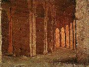 august malmstrom det inre av colosseum i rom France oil painting artist